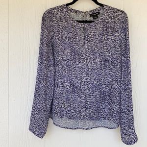 Trouvé Women’s Purple Blue Long Sleeve Blouse